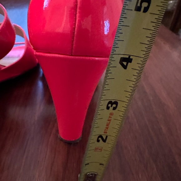 J Crew heeled sandals. Hot Pink. Size 8. - Picture 2 of 6